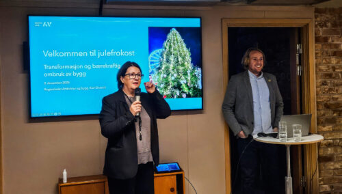 Dame holder inn legg.